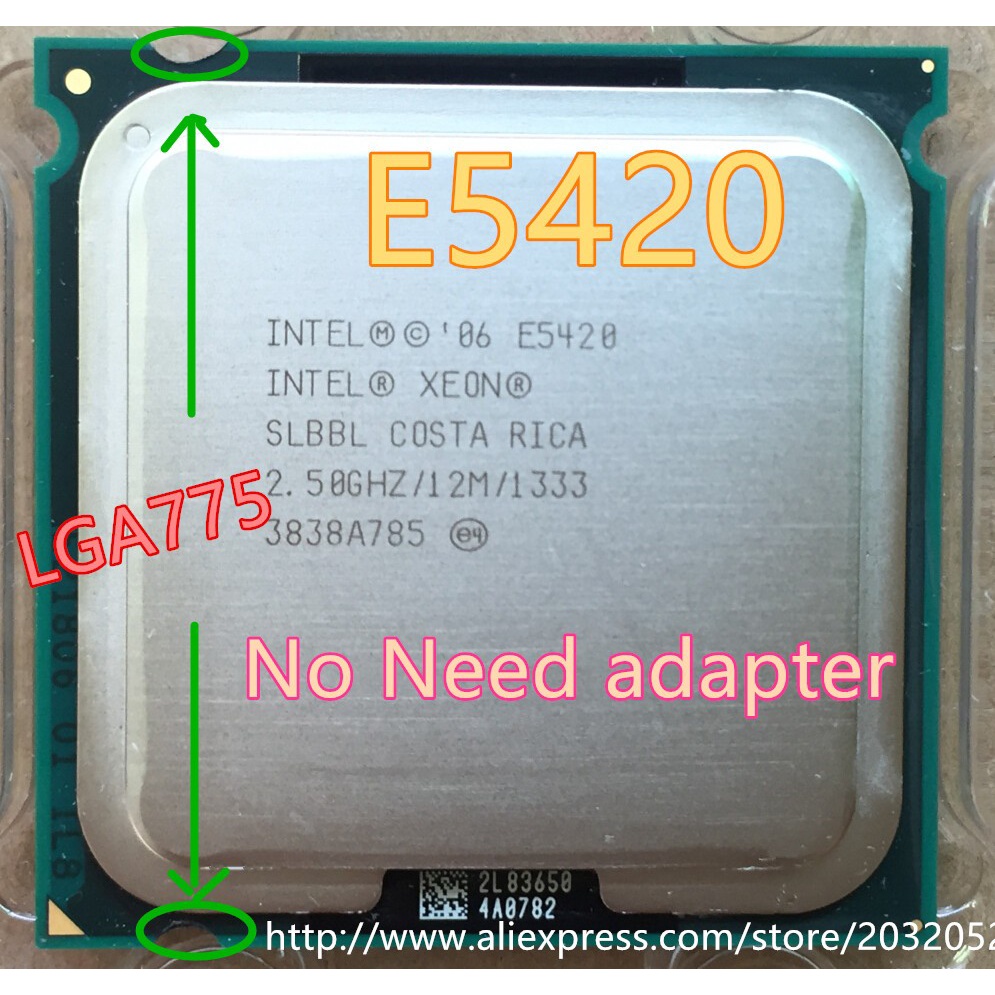 ส่งเร็ว โปรเซสเซอร์ CPU Intel Xeon E5420 2.5GHz 12M 1333Mhz 80W เท่ากับ Core 2 Quad Q6600 Q9300 LGA 775