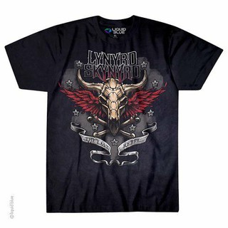 ถูกสุดๆเสื้อยืดผู้ชายเสื้อยืดแขนสั้นพิมพ์ลาย Lynyrd Skynyrdรหัสเต็ม