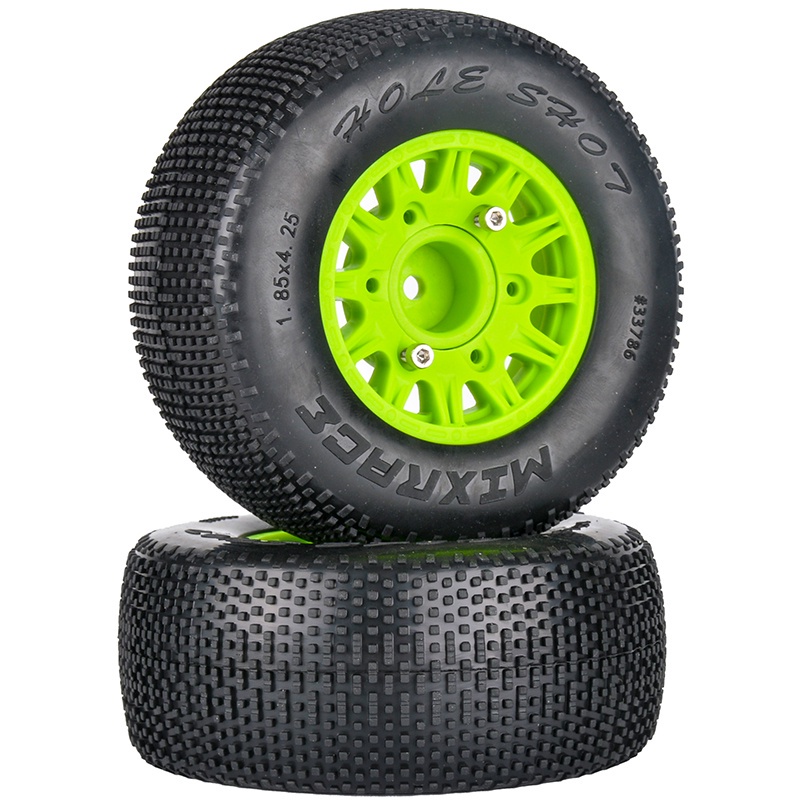 Ruote Con Pneumatici 1/10 Short Course 110mm – Attacco Esagonale 12,14,17mm (4 Pezzi) – RC WORLD