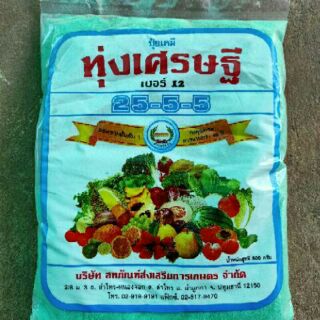 ปุ๋ยเคมี ทุ่งเศรษฐี 25-5-5 บรรจุ 500 กรัม