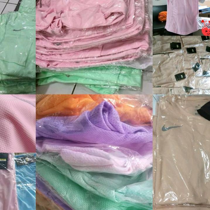 . (MRC) JUMBO LONG SPORTS T-SHIRTS (NK02) MUSLIM SPORT CLOTHES PASTEL COLORS GYM FITNESS TOPS AEROBI