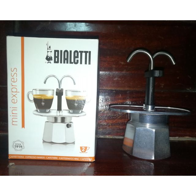 หม้อต้มกาแฟ MOKA POT Bialetti Mini Express cafetera minibar 2 cup
