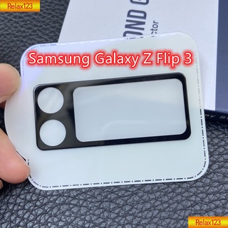 ฟิล์มกระจกนิรภัยกันรอยเลนส์กล้อง 3D สําหรับ Samsung Galaxy Z Flip 3 5G Filp3 5G