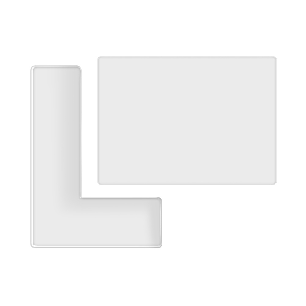 แสตมป์ Positioner Kit 2 ชิ้น/เซ็ตตรายางกระดานระบายสี Locating แผ่นอะคริลิคใสแสตมป์ Positioner Kit