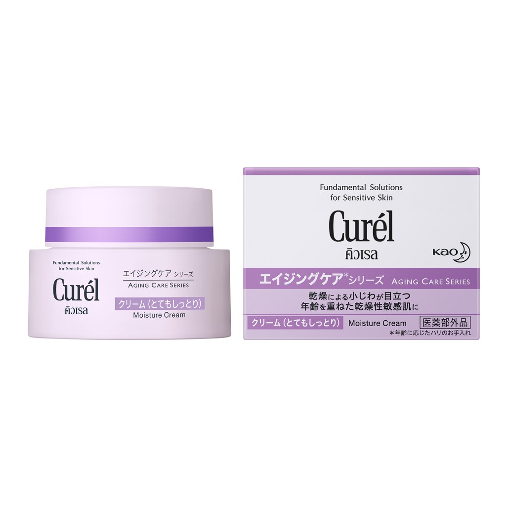 Curel Aging Care Series Moisture Cream 40g คิวเรล เอจจิ้ง แคร์ ซีรีส์ มอยส์เจอร์ ครีม 40 กรัม