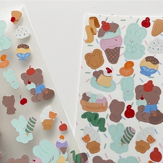 guuuay.studio- Adorable sweets sticker สติ๊กเกอร์ลายของหงาน สีนุ่มสบายตา