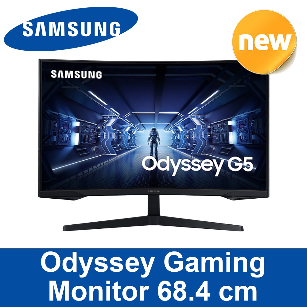 SAMSUNG LC27G55TQWK Odyssey G5 Gaming Curved Monitor 27Inch 68.4cm 144Hz