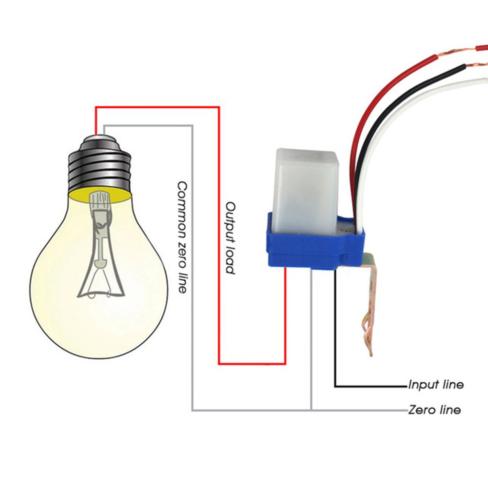 🔥อัตโนมัติสวิตช์ไฟถนนสวิตช์ไฟ DC 12V 10A สวิตช์ควบคุมไฟ