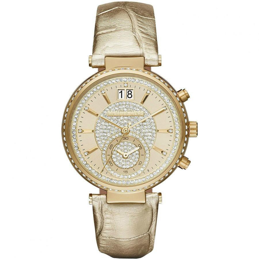 นาฬิกาข้อมือผู้หญิงสีทอง mk 2444 | Shopee Thailand