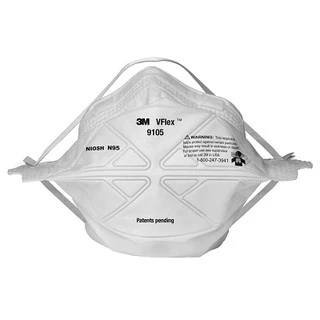 3M™ Vflex™ 9105 หน้ากากป้องกันฝุ่น ละออง แบบพับได้ N95 (50ชิ้น)