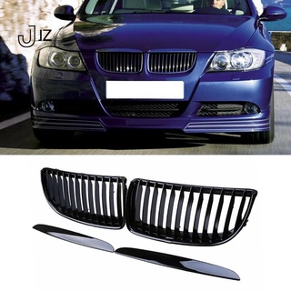 กระจังหน้ากันชนหน้ารถยนต์ สีดําเงา สําหรับ BMW 3 Series E90 E91 2005-2008 51712151895 51712151896