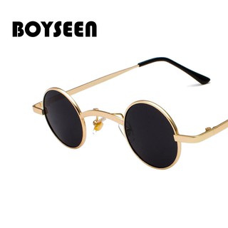 BOYESEN steampunk retro กลมกลมกรอบแว่นสายตาแว่นสายตาผู้หญิง 8019