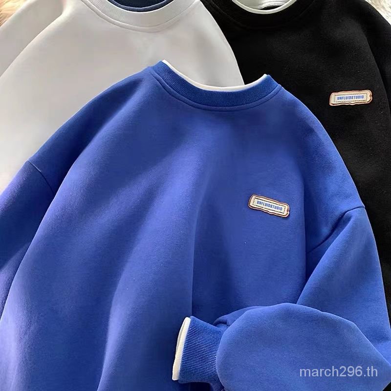 เสื้อกันหนาวแขนยาวลําลองทรงหลวมลายสก๊อตขนาดใหญ่แฟชั่นเกาหลีสําหรับผู้ชาย ซิซ XXL - 8เอ็กแอล