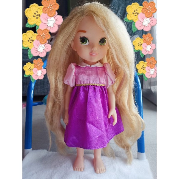 ตุ๊กตา ราพันเซล Disney rapunzel dollลิขสิทธิ์แท้ size 16"(42cm)มือ2 sizeเดียวกับAMT Animator Doll