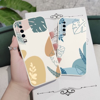 เคสโทรศัพท์มือถือ ซิลิโคน ลายใบไม้สด สําหรับ Huawei P30 P20 Pro Lite 2019