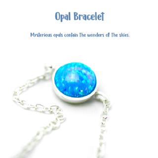 Opal Bracelet สร้อยข้อมือเงินแท้