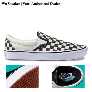 【VANS】Slip-On (ComfyCush) - Checkerboard Black/Off White การันตีของแท้ 100% by WeSneaker.com VANS Authorized Dealer