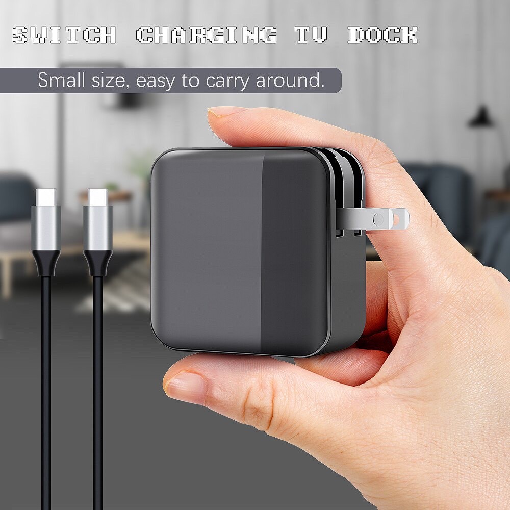 2 in 1 Nintendo Switch Adapter ใช้ชาร์จ+ต่อกับ TV โดยไม่ต้องใช้ dock ได้ (สายชาร์จ Nintendo Switch)(ที่ชาร์จ Switch)