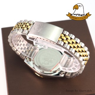 AMERICA EAGLE นาฬิกาข้อมือสุภาพบุรุษ สายสแตนเลส รุ่น AE001G - Silvergold/Gold #5