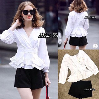 เสื้อผ้าแฟชั่นผู้หญิงพร้อมส่ง-Missyapa ชุดเซท เสื้อทรงออกแบบตามคอนเซป สวย หรู ลงตัวสไตล์แบรน chanel