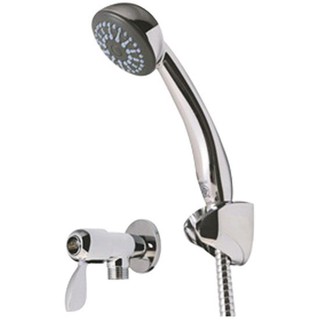 ฝักบัวสายอ่อน H-6001 พร้อมวาล์ว สีโครม HAND SHOWER H-6001