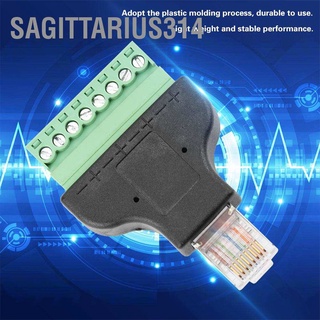 Sagittarius314 อะแดปเตอร์เชื่อมต่ออีเธอร์เน็ตดิจิทัล 8P8C Rg-45 ตัวผู้ เป็นขั้วต่อ 8 Pin