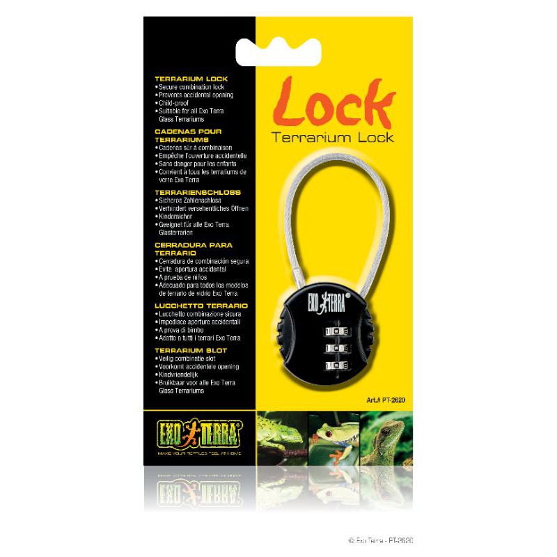 Exo Terra Terra terrarium lock/กุญแจล็อคโลหะ ตู้สัตว์เลื้อยคลาน terrarium ล็อคความปลอดภัย PT2620 ควา