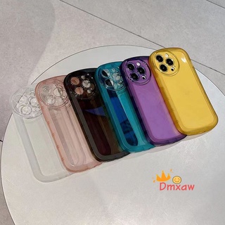 เคสโทรศัพท์มือถือแบบนิ่ม ใส กันรอยกล้อง สีแคนดี้ สําหรับ OPPO A95 A94 A74 A93 A54 4G A53 A33 A32 2020 A53S 4G