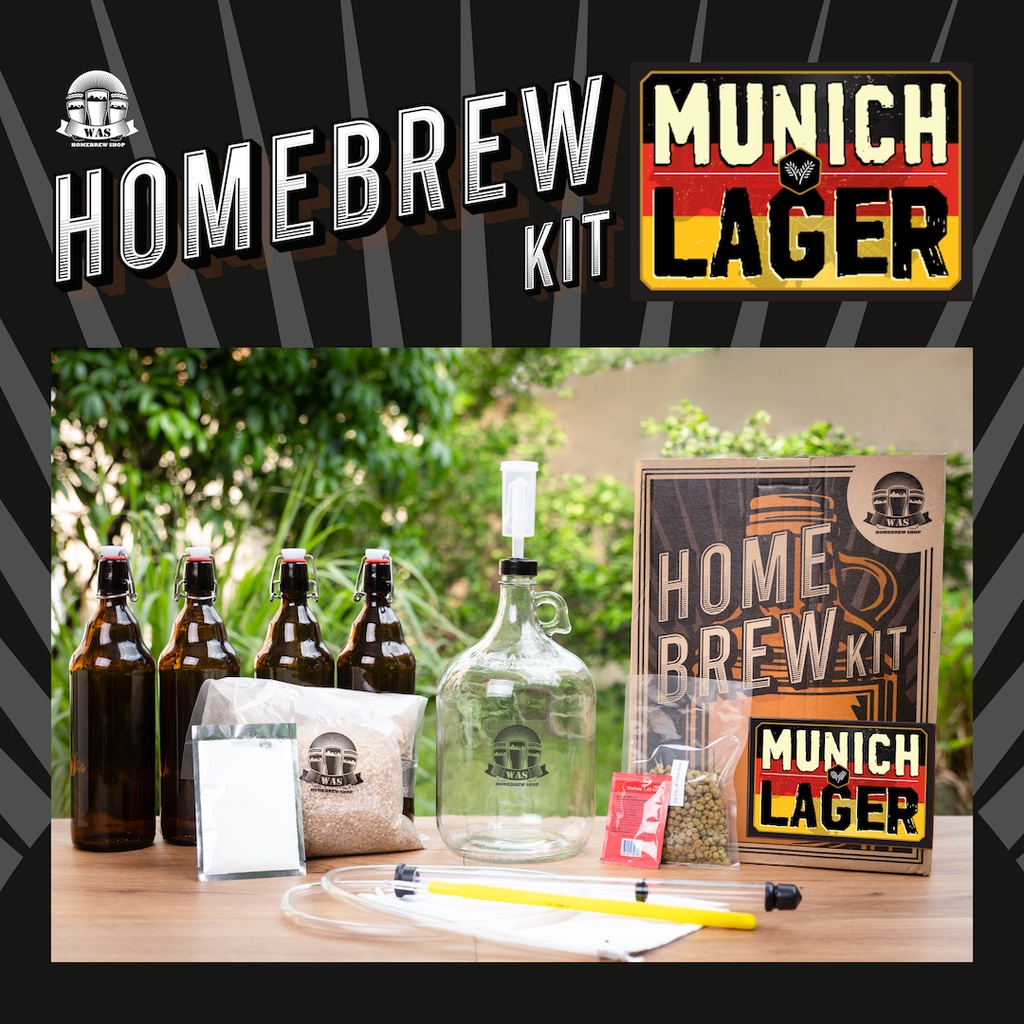 WAS HOMEBREW KIT Munich Lager 4/10Liters วอส​ โฮมบรูวคิท 4/10ลิตร ชุดทำเครื่องดื่มคราฟท์ Munich Lager