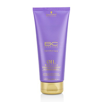 SCHWARZKOPF  BC Oil Miracle Barbary Fig Oil &amp; Keratin Restorative Shampoo (For Very Dry and Brittle Hair)  Size: 200ml
