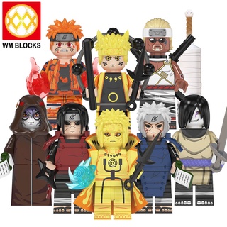 ของเล่นตัวต่อฟิกเกอร์ นารูโตะ Akatsuki Sasuke Itachi Madara Obito WM6108