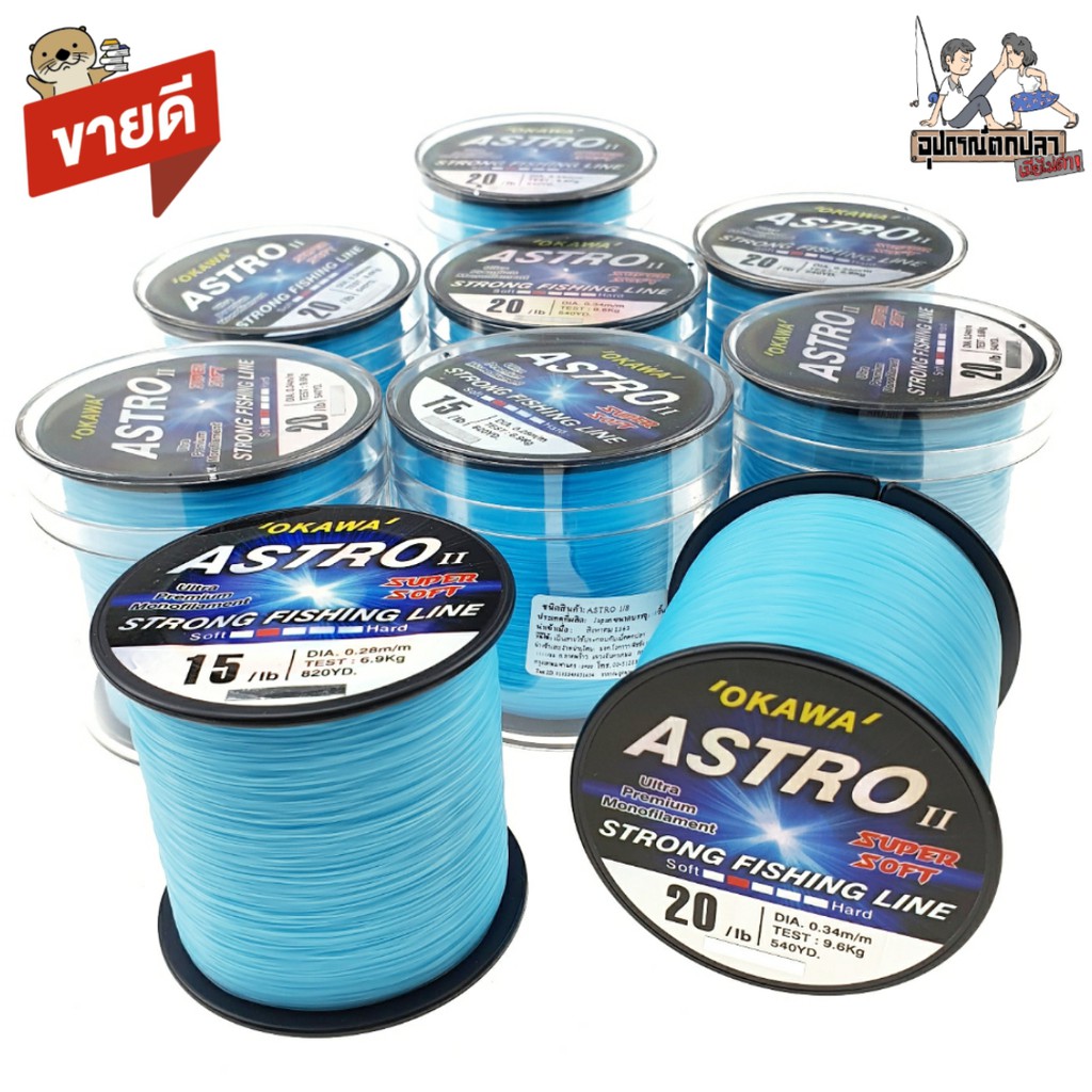 สายเอ็นโหลด OKAWA ASTRO II สีฟ้า/ชมพู/เขียว รูปที่ 3
