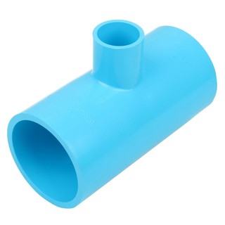 Joints REDUCING FAUCET TEE SOCKET PVC SCG 2 1/2"X1" LIGHT BLUE Pipe fitting Water supply system ข้อต่อ ข้อต่อสามทางลด-หน