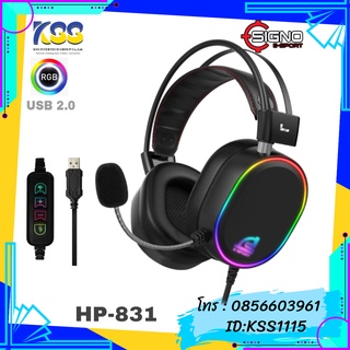 HEADSET SIGNO E-SPORT HP-831 รุ่น ELECTRA (BLACK)7.1