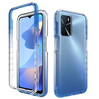 เคสโทรศัพท์มือถือแบบแข็ง คริสตัล ไล่โทนสี 360 องศา สําหรับ OPPO A16 16S A15 A54 A94 A74 A52 A72 A12 A53 A31 2021