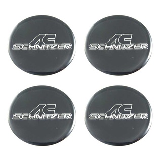 สติกเกอร์ติดดุมล้อ AC schnitzer ขนาด 55mm. 1 ชุดมี 4 ชิ้น