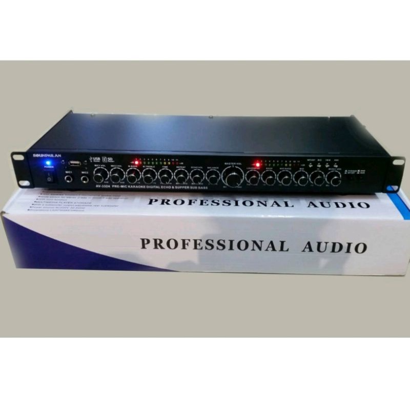 soundmilan รุ่น AV-3324 มีบลูทูธ (BT) มีช่องเสียบ USB  SD CARD รองรับไฟล์เพลง MP3 ปรับเสียง (ทุ้ม)  เสียง TREBLE ( แหลม)