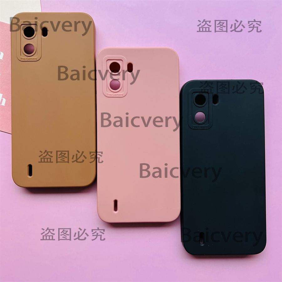 ปลอก Tecno POP 6 BE7 เคส Soft TPU เคสโทรศัพท์สีทึบสําหรับ Tecno POP 6