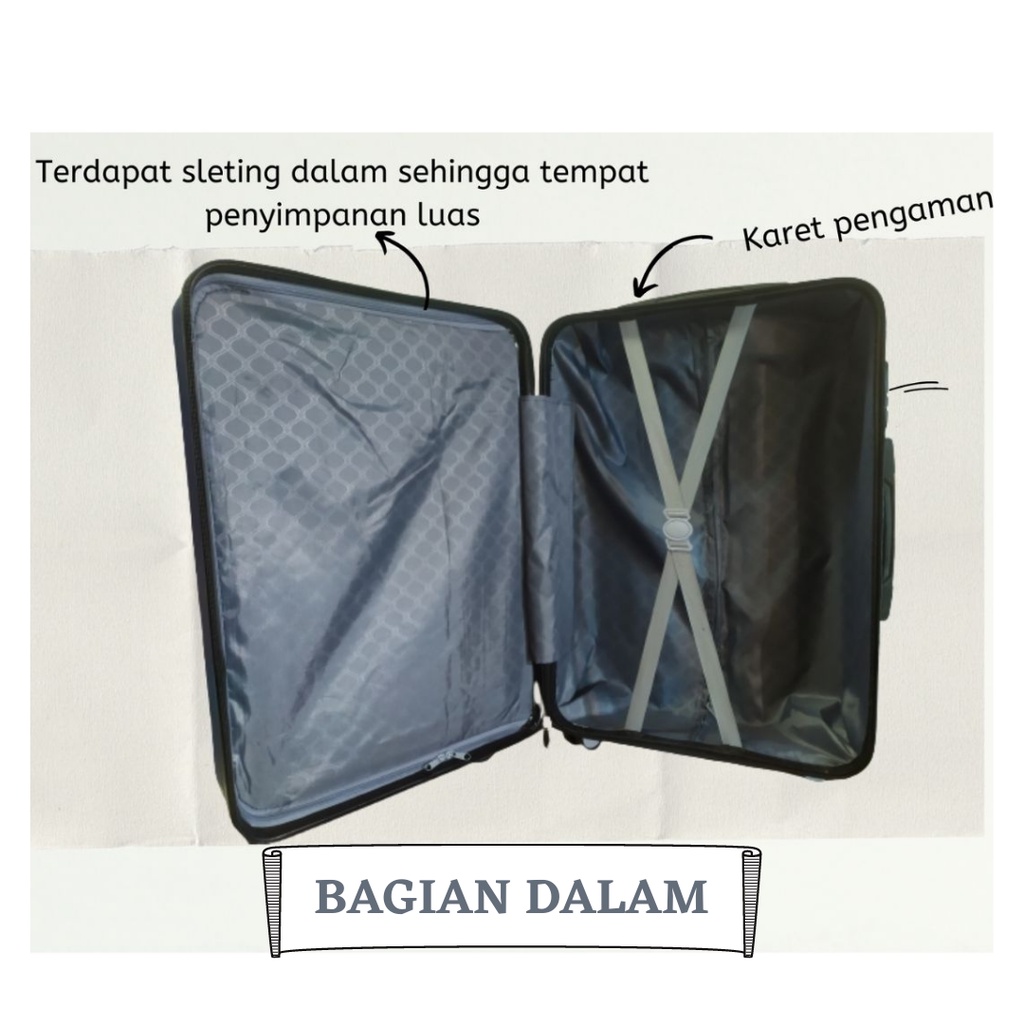 พิเศษ [สําหรับ CARGO] POLO LOUIS 20 INCH 82 HARDCASE ABS SUITABLE กล่องบรรจุฟรี DURABLE SUITABLE