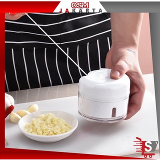 OSM JKT H808 Blender Tarik Manual / Blender Choper Mini / Blender Bumbu / Mini Speedy Chopper / Blender Tarik Penghancur Gilingan Bumbu