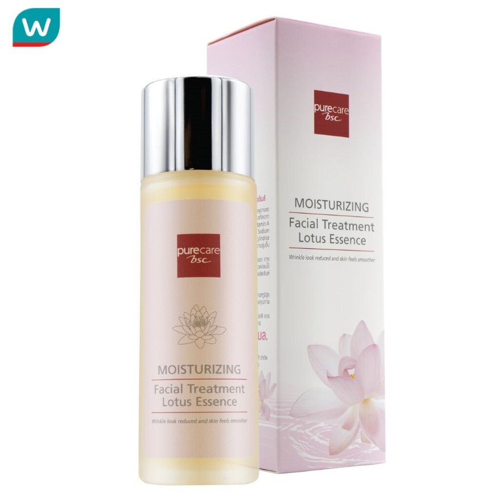 Pure Care เพียวแคร์ บีเอสซี มอยเจอร์ไรซิ่ง เฟเชียล ทรีทเม้นท์ โลตัส เอสเซ้นส์ 95มล.