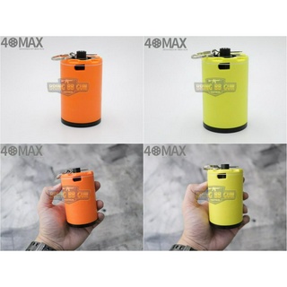 Airsoft Grenade 40MAX (ของเล่นระเบิดลูกบีบีแบบอัดแก็ส สำหรับกีฬาบีบีกัน)  ขนาด : สูง 100mm. เส้นผ่านศูนย์กลาง 58mm.