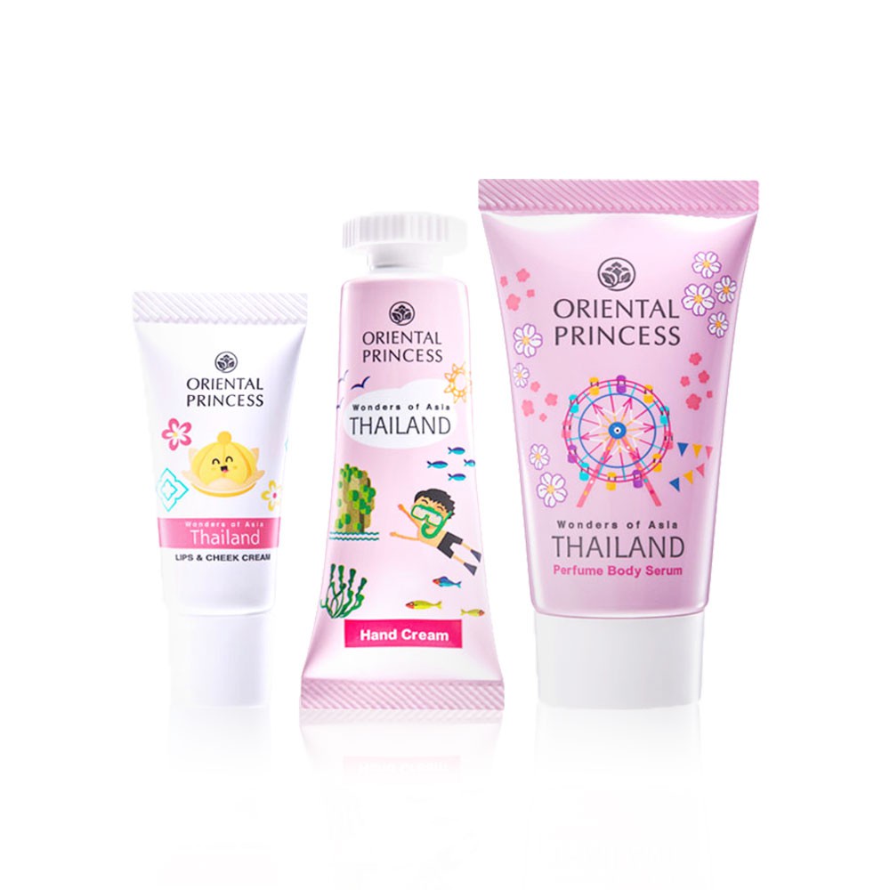 พร้อมส่ง Oriental Princess Set 3 Items Wonders of Lip &amp; Cheek Cream 6g + Hand Cream 10g + Perfume Body Serum... OPS