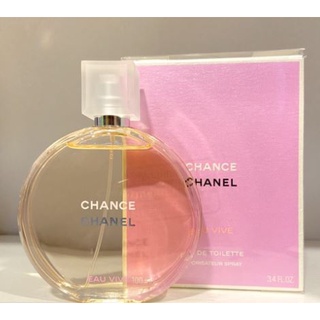 ของแท้!!! Chanel Chance Eau Vive EDT 100 ml เบิกห้าง (โปรดทักแชทเพื่อสอบถามสต็อกก่อนสั่งซื้อสินค้านะคะ)