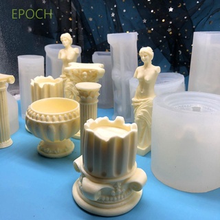 Epoch Diy แม่พิมพ์ซิลิโคนรูปกระถางดอกไม้สําหรับทําช็อคโกแลตเทียนร่างกาย