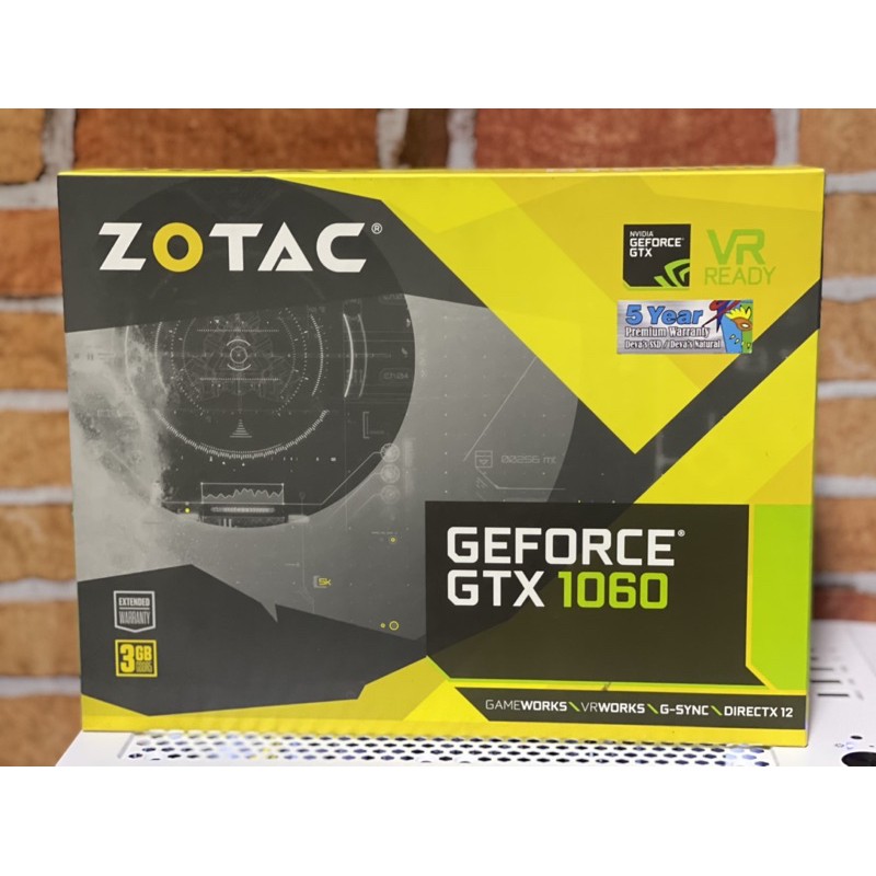 กล่อง zotac gtx 1060 3 gb 1พัดลม