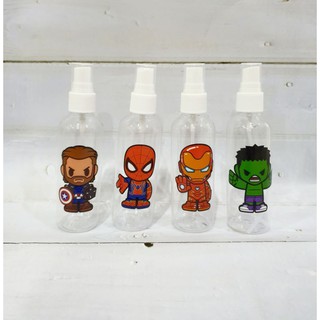 ขวดสเปรย์ ขวดเปล่า ขวดแบ่ง ขนาด 100ml ลาย The Avengers มี 8 ลายให้เลือก