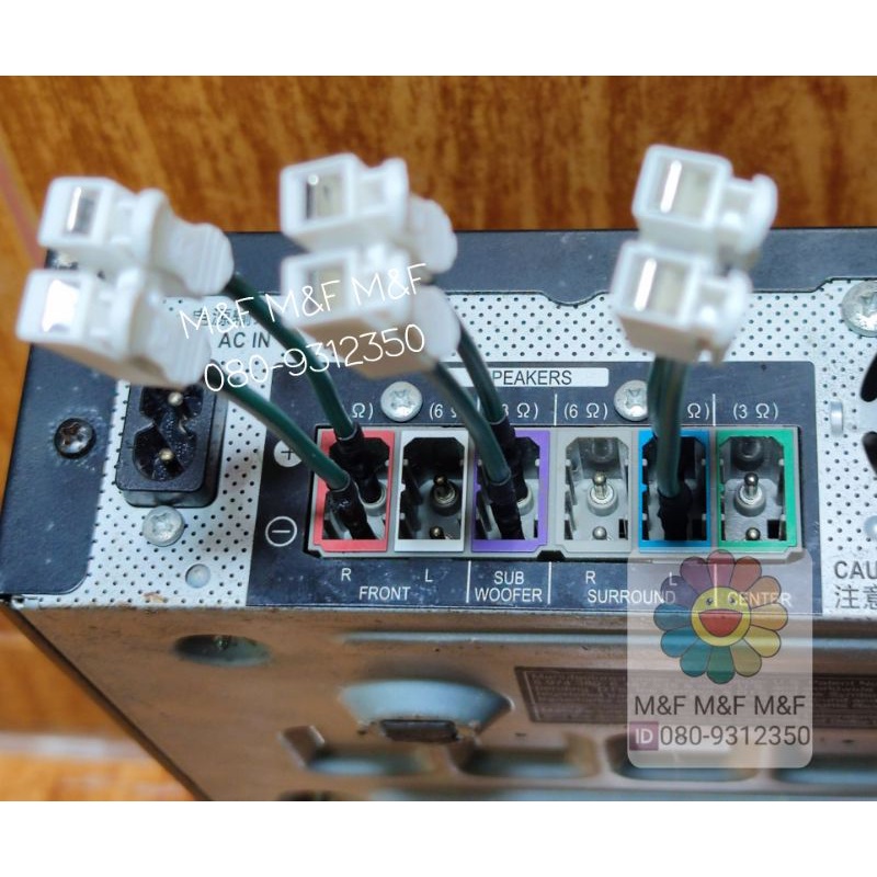 แจ๊คแปลงเสียบสายลำโพงแบบหัวกลม เครื่องเสียง5.1 SAMSUNG PIONEER