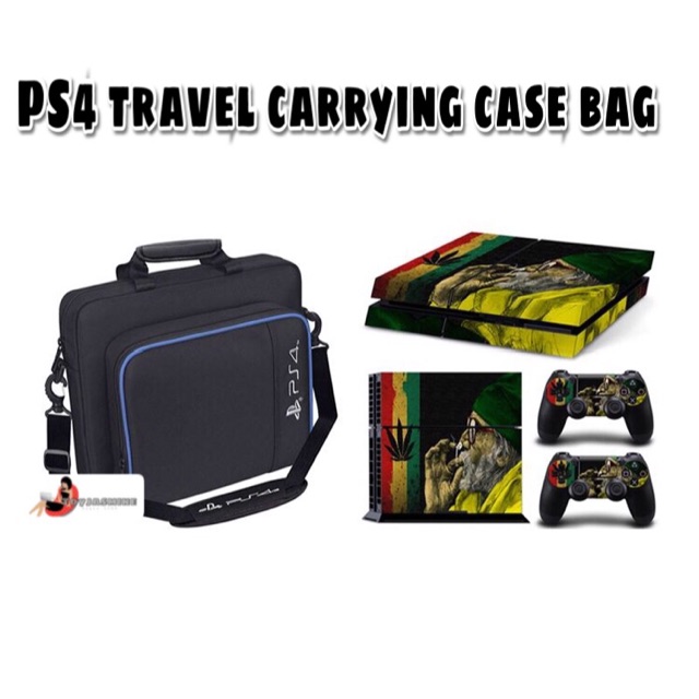 [ใส่ TOYJ321 ลด15%] พร้อมส่ง!!  PS4 Carrying Bag กระเป๋าพกพากันกระแทก (logoสีขาว,น้ำเงิน)  มีบริการเก็บเงินปลายทาง
