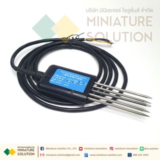 Soil PH EC NPK  Meter Sensor เซ็นเซอร์วัดค่าธาตุ สารอาหารในดินแบบ all in one 5 sensor (EC PH NPK)